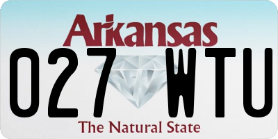AR license plate 027WTU