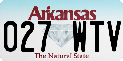 AR license plate 027WTV