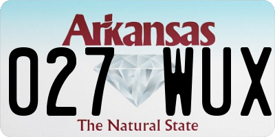 AR license plate 027WUX