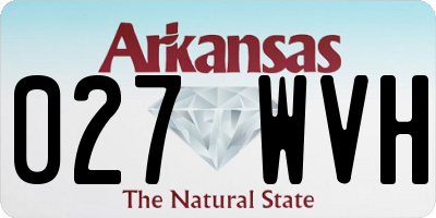 AR license plate 027WVH