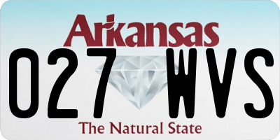 AR license plate 027WVS