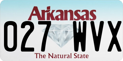 AR license plate 027WVX