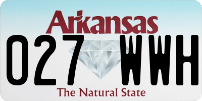 AR license plate 027WWH