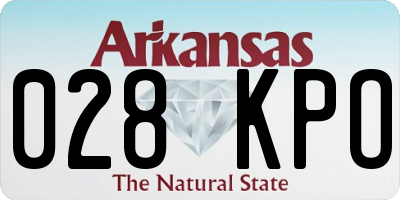 AR license plate 028KPO