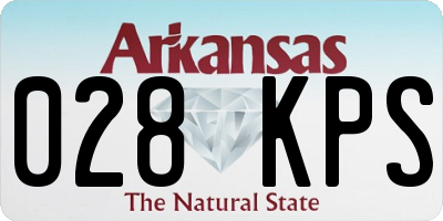 AR license plate 028KPS