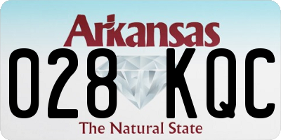AR license plate 028KQC