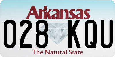 AR license plate 028KQU