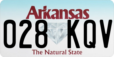 AR license plate 028KQV