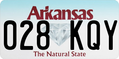 AR license plate 028KQY