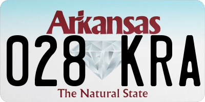 AR license plate 028KRA