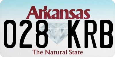 AR license plate 028KRB