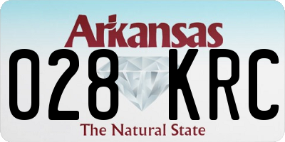AR license plate 028KRC