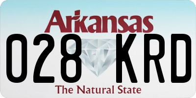 AR license plate 028KRD