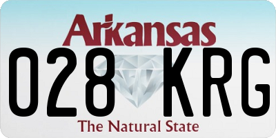 AR license plate 028KRG