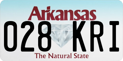 AR license plate 028KRI