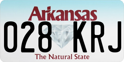 AR license plate 028KRJ