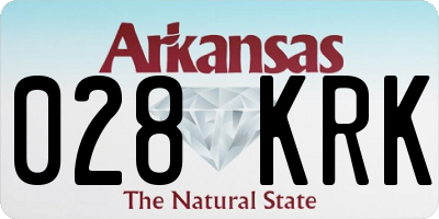 AR license plate 028KRK