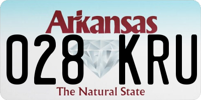 AR license plate 028KRU