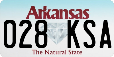 AR license plate 028KSA