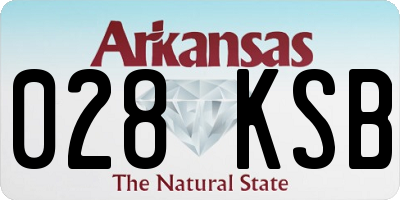 AR license plate 028KSB