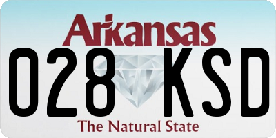 AR license plate 028KSD
