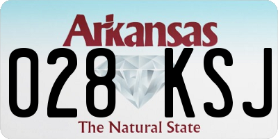 AR license plate 028KSJ