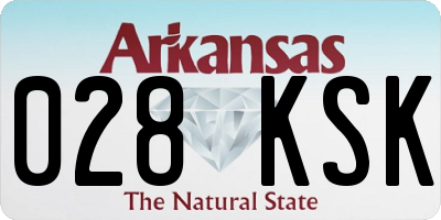 AR license plate 028KSK