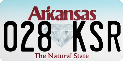 AR license plate 028KSR
