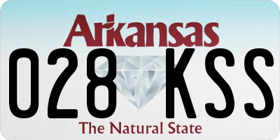 AR license plate 028KSS