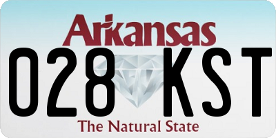 AR license plate 028KST