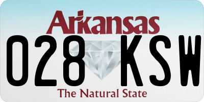 AR license plate 028KSW