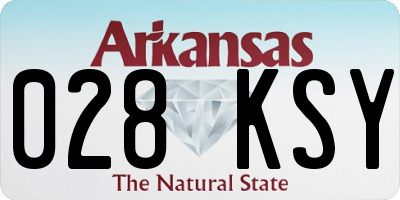 AR license plate 028KSY