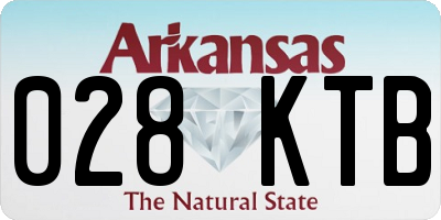 AR license plate 028KTB
