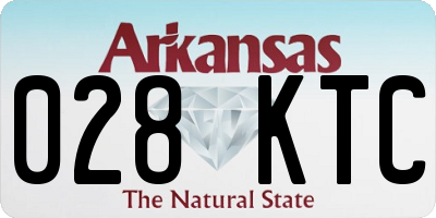 AR license plate 028KTC
