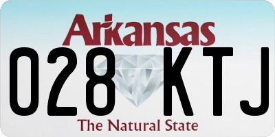 AR license plate 028KTJ