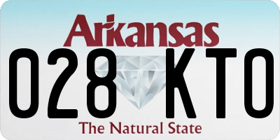 AR license plate 028KTO