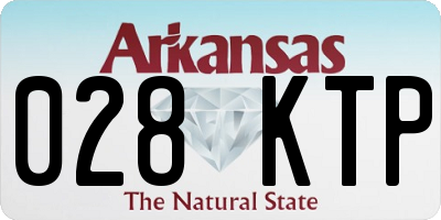 AR license plate 028KTP