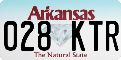 AR license plate 028KTR