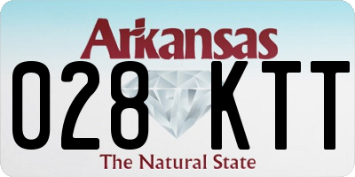 AR license plate 028KTT
