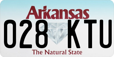 AR license plate 028KTU