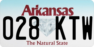 AR license plate 028KTW