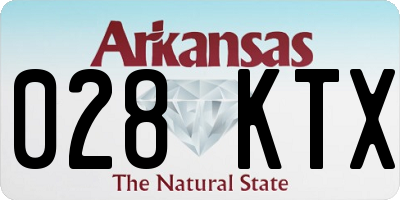 AR license plate 028KTX