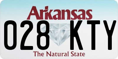 AR license plate 028KTY