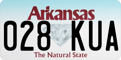 AR license plate 028KUA