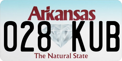 AR license plate 028KUB