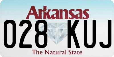 AR license plate 028KUJ