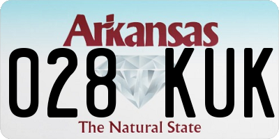 AR license plate 028KUK