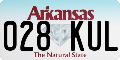 AR license plate 028KUL