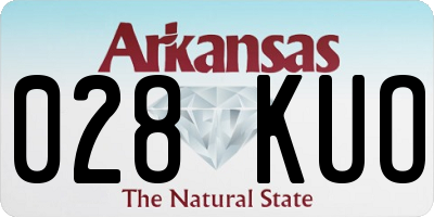 AR license plate 028KUO
