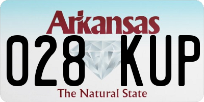 AR license plate 028KUP